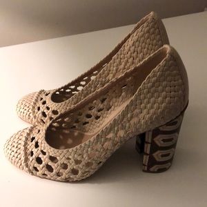 Tory Burch Woven Heels